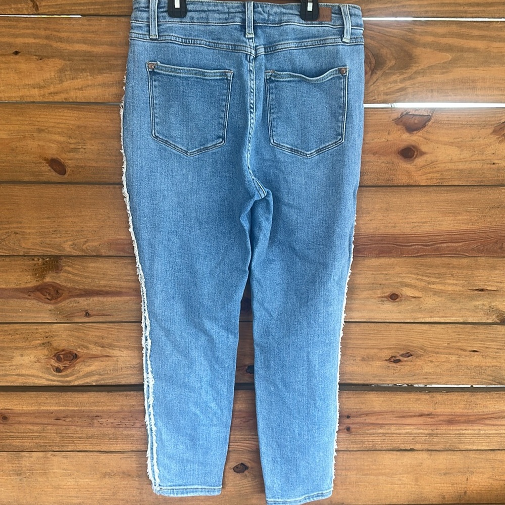 Judy Blue fringe skinny jeans size 29 - Picture 4 of 4